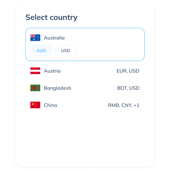 Display of the second step in an international transaction on the Topremit app, showing transfer options for “Single Recipient” or “Multiple Recipients”.